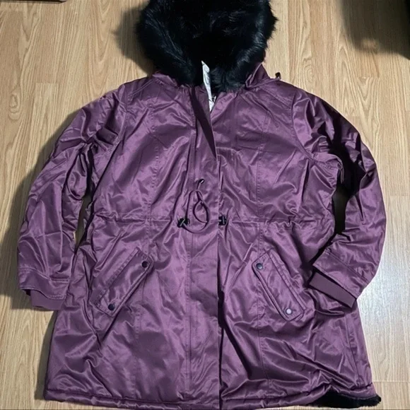 NWT Torrid size 2 purple parka - Picture 2 of 7